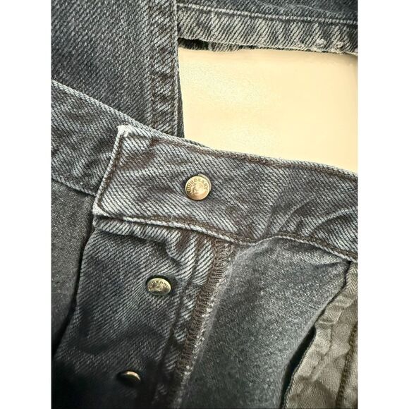 Burberry Brit Steadman Denim Mid-Rise Slim Straight Leg Jeans Medium Wash 34R - Picture 12 of 12